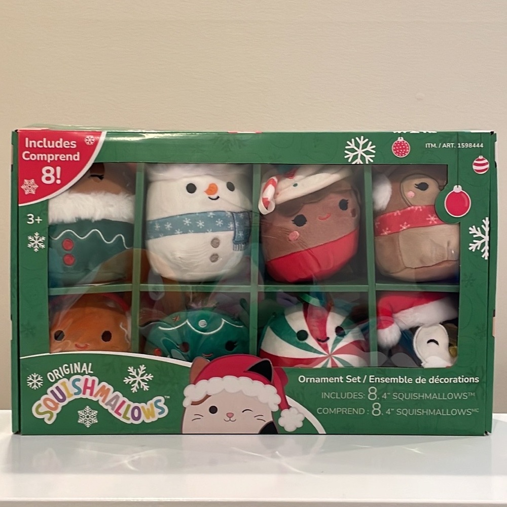 ⚡️New 4” 2023 Christmas Squishmallow Ornaments Boxed Set-8 pack - Picture 2 of 8